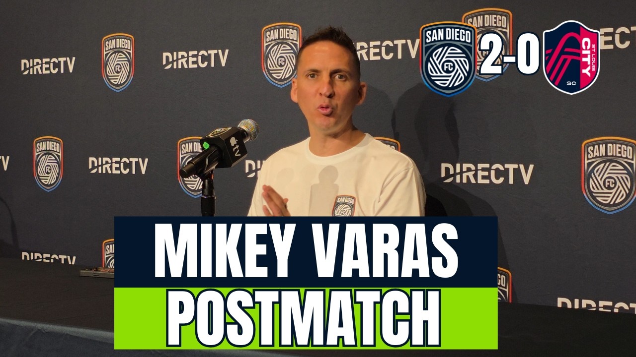 ST. LOUIS 0-2 SAN DIEGO FC I MIKEY VARAS POSTMATCH I CONFERENCIA BILINGÜE MIN 9 ESPAÑOL