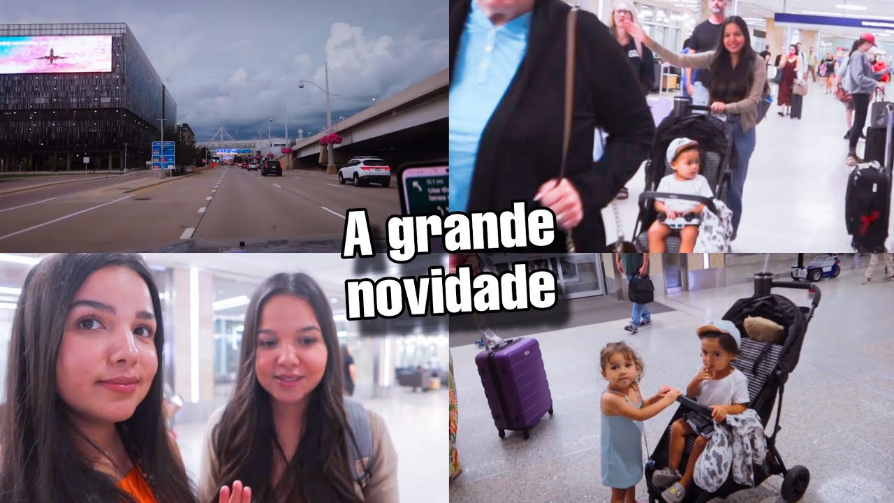 INDO NO AEROPORTO- MINHA IRMÃ CHEGOU - TEMPESTADE E IMPREVISTOS 
