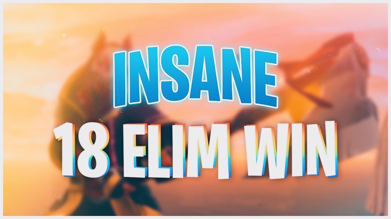 *INSANE* 18 Elim Pop up cup WIN