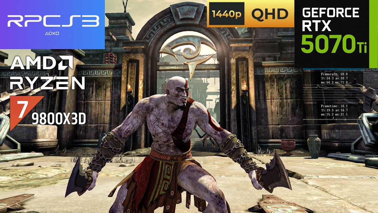 God of War Ascension | RPCS3 Emulator 2026 | RTX 5070 Ti + R7 9800X3D | Best Settings | 1440p