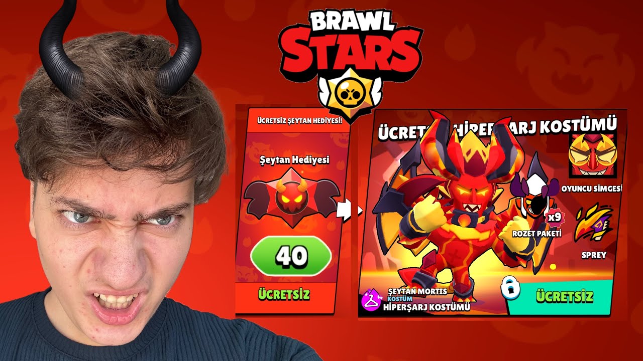 YENİ GELEN ŞEYTAN HEDİYESİ AÇTIM (BRAWL STARS)