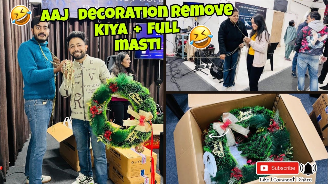 Decoration Removal ki Full-on Masti! 🎬😜|| Cleanup Mode: ON 🔛⛪ || Shantysona Vlogs