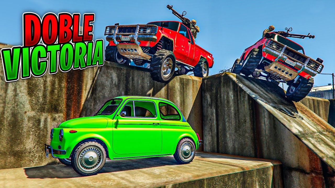 MI PRIMERA DOBLE VICTORIA jugando al ESCONDITE con COCHES en GTA 5 Online