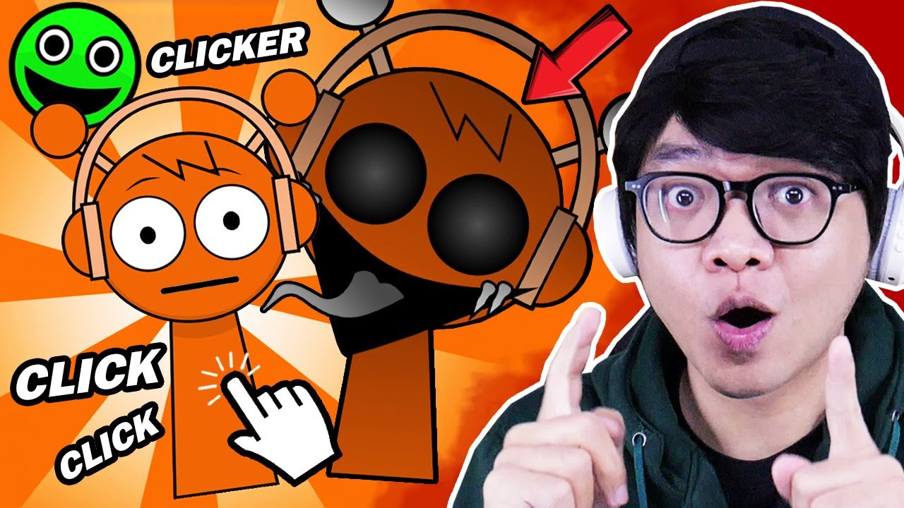 CLICK SPRUNKI OREN Sampe PHASE RAHASIA!!! FUN CLICKER SPRUNKI - HORROR GAME