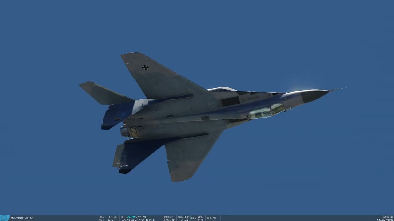 DCS Virtual Ramstein Airshow Luftwaffe MIG-29 Display