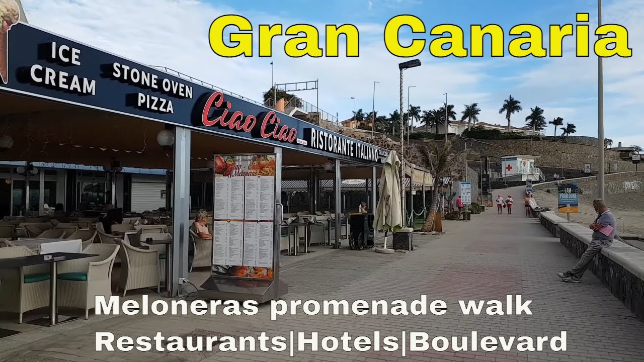✅GRAN CANARIA // MELONERAS | WALKING ALONG THE PROMENADE |  HOTELS | RESTAURANTS_24 11 2020.