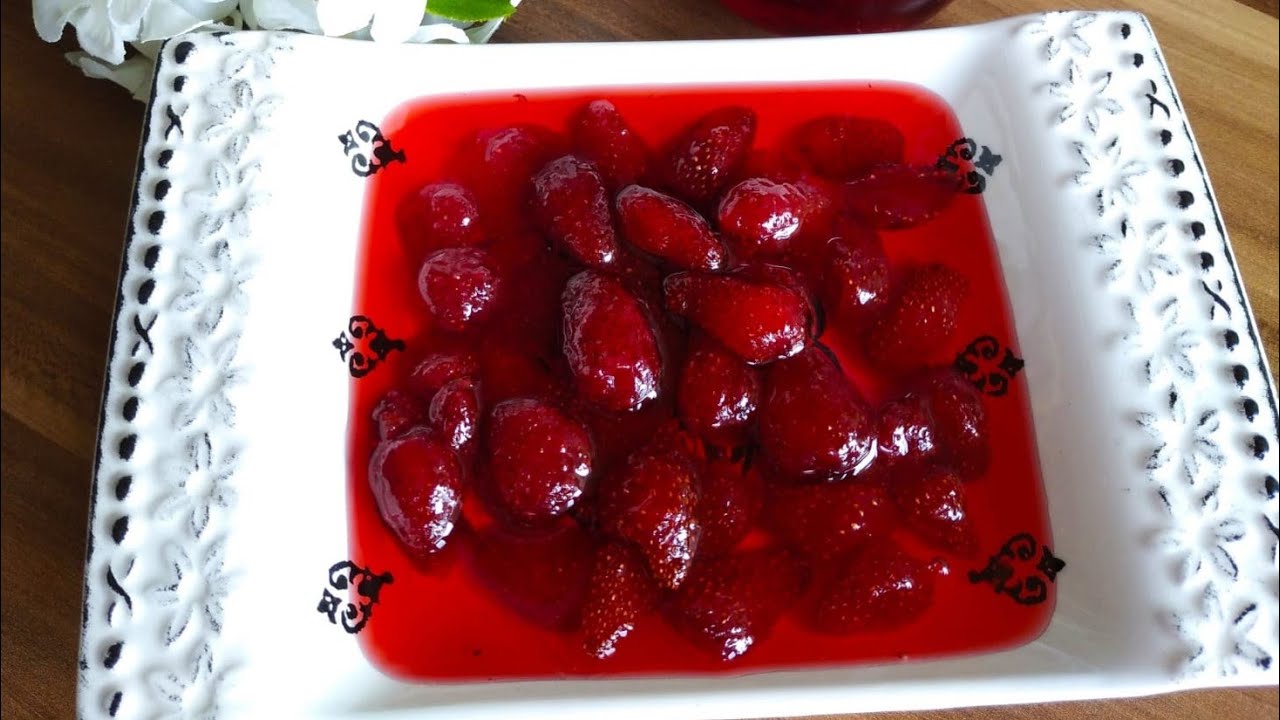 Çilek reçeli nasıl yapılır 🍓ÖNEMLİ PÜF NOKTASI TUZ🧂2 YIL BOZULMAZ💯 TAM KIVAMINDA ÇİLEK REÇELİ TARİFİ