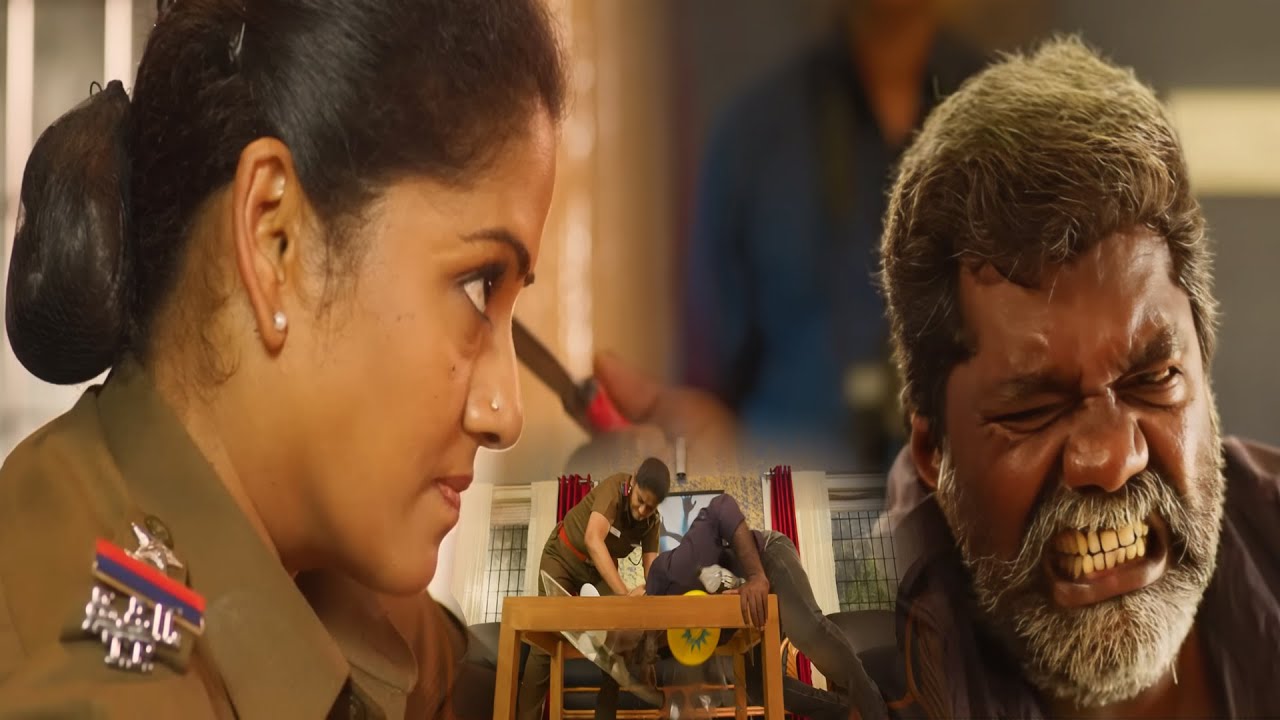 பெண் காவலரின் தூணிச்சில் | Venkat Prabhu, Vaibhav | Lock Up Movie Scene
