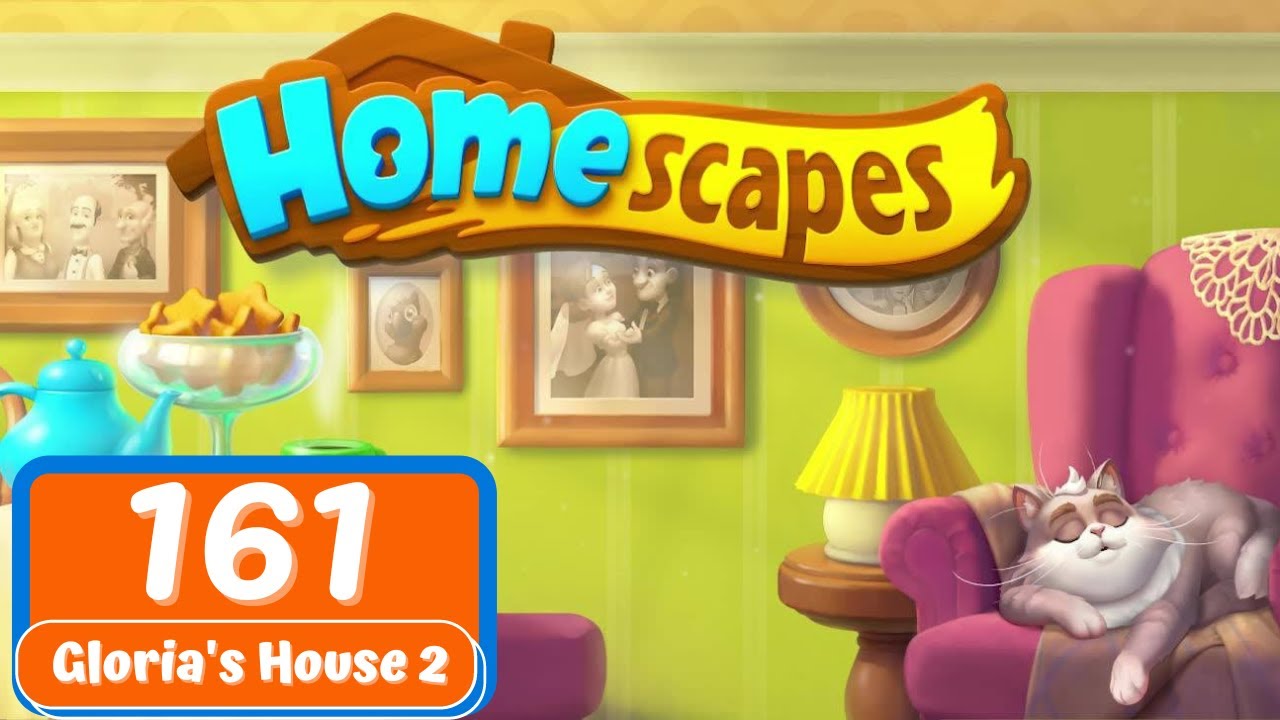 Homescapes - Day 161 - Gloria's House - Day 2 - Gameplay Story