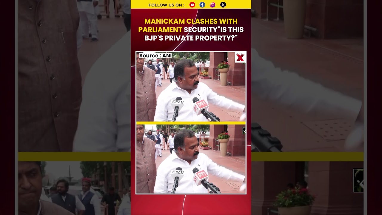 Congress MP Manickam Tagore's Heated Argument With Parliament Security Goes Viral #shorts #trending