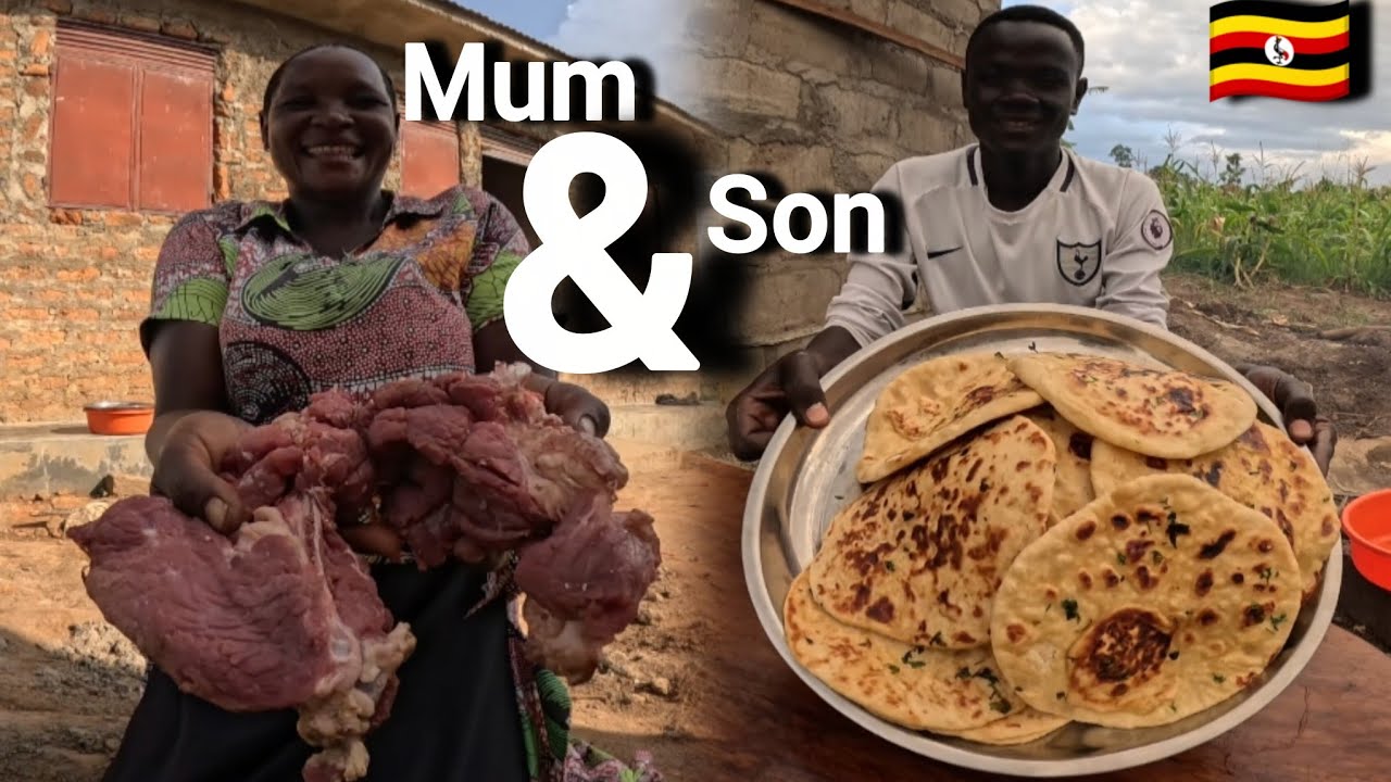 How My Mum &Cousin prepared Soft Naan For Celebration In Ugandan Village