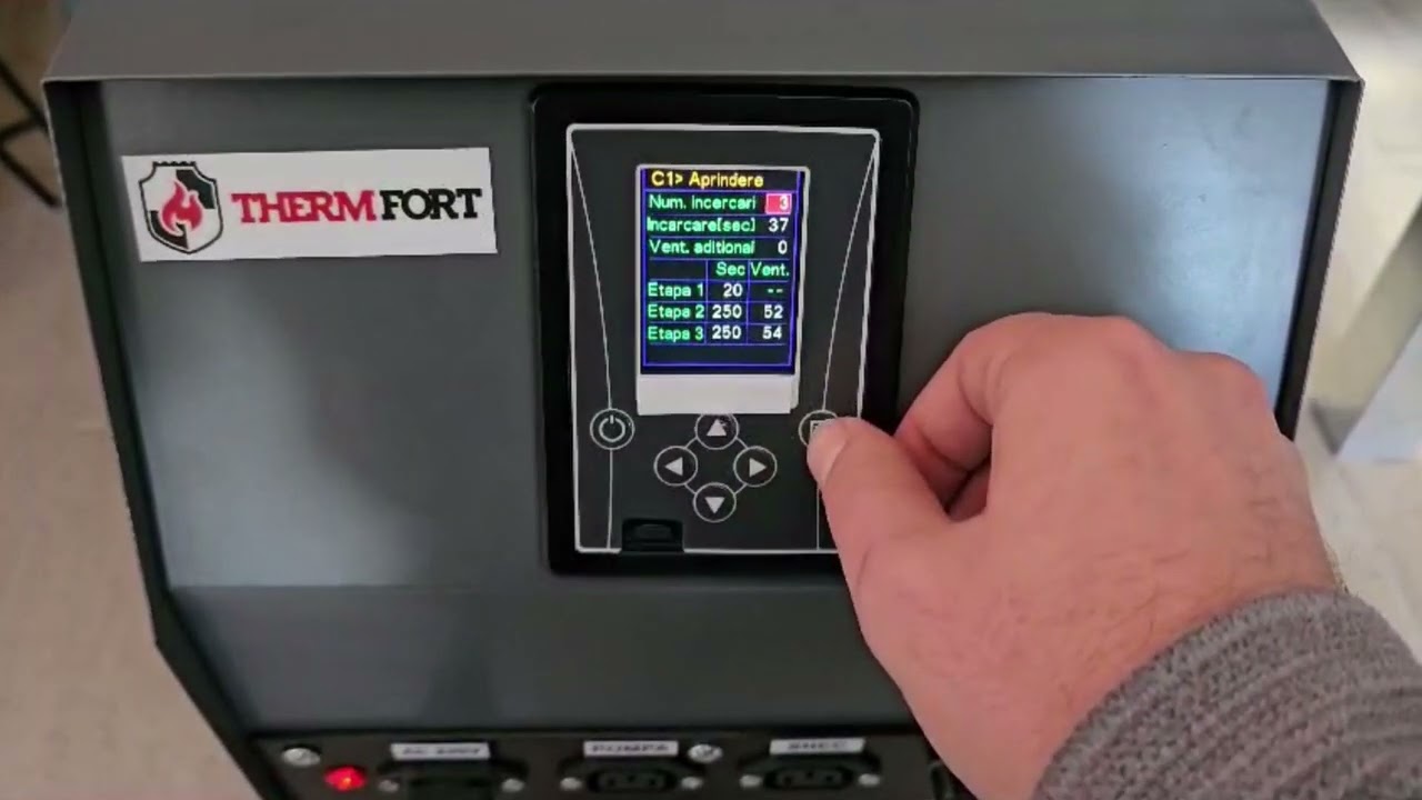 Arzator pe peleti ThermFort TH 40 , setari standard