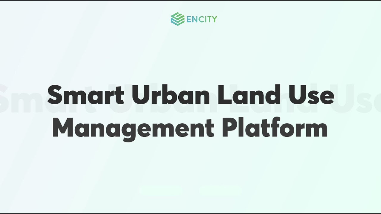 [ENG] Smart Urban Land Use Management | GIS Platform