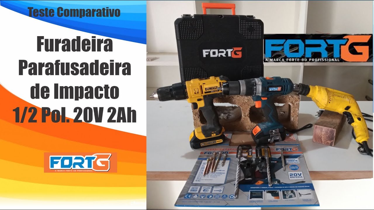 parafusadeira fortg fg3000 20v testes e comparativos