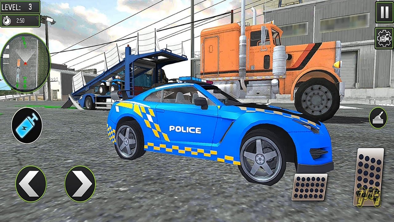 Police Vehicles Cargo Truck Offroad Transport 3D Simulator - Android iOS Gameplay