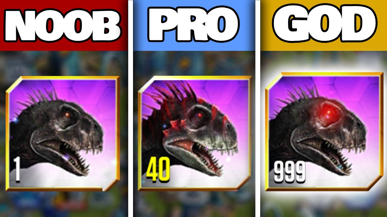 NOOB vs PRO vs GOD SCORPIOS REX 999 | Jurassic World: The Game
