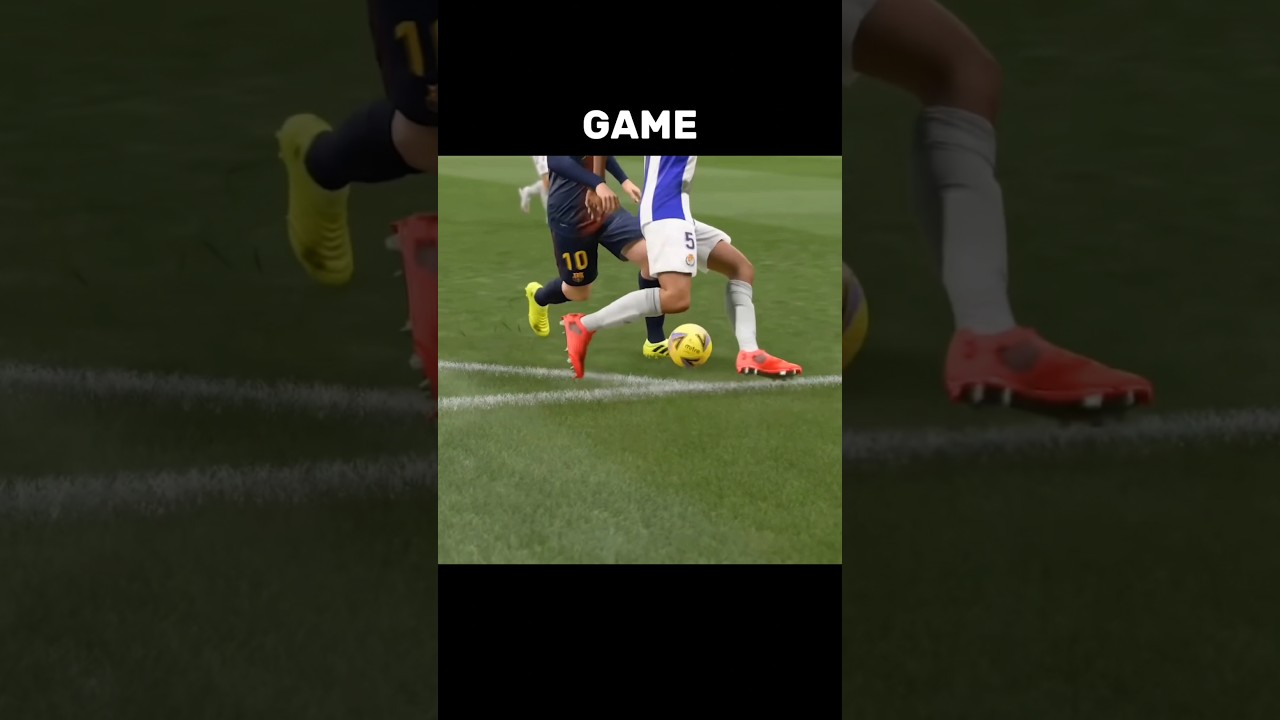 Lionel Messi Nutmeg Goal Recreated in FIFA 21 #fifa #fifa21 #messi #fc25 #football #gaming #shorts