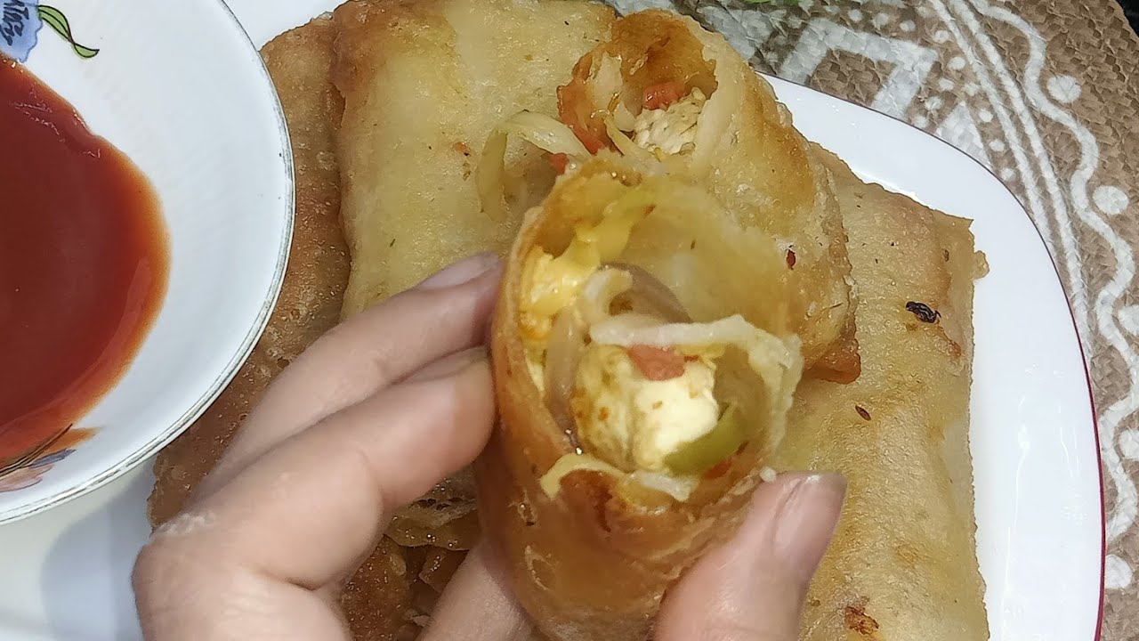 Paneer Spring Rolls  - Spring Rolls Wraps -  Perfect Sheets With Liquid Dough - Paneer Spring Roll