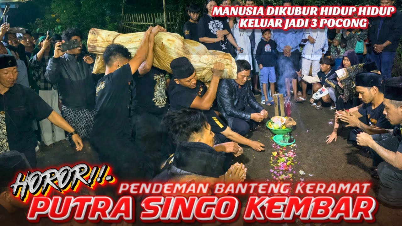 KEJADIAN NYATA!! M4NUS1A DIKUBUR HIDUP HIDUP KELUAR JADI 3 POCONG‼️BANTENGAN PUTRA SINGO KEMBAR 