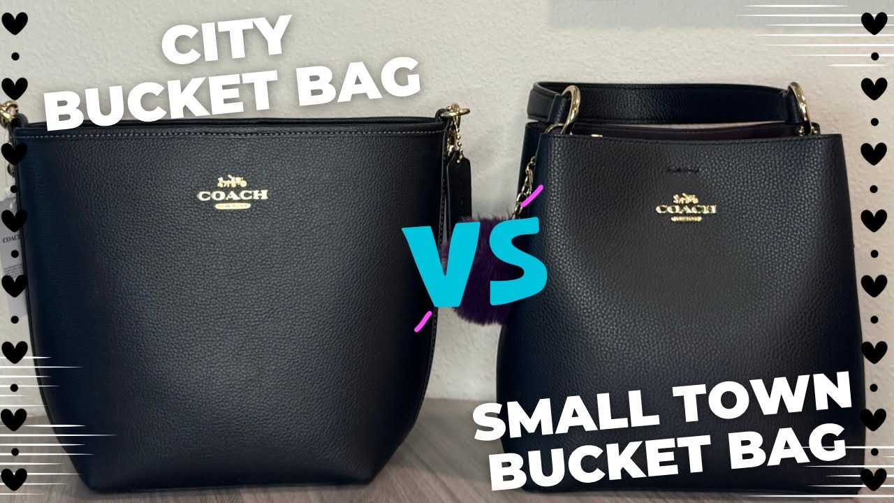 Coach Small Town Bucket Bag Vs City Bucket Bag | NaturallyNesh | #BattleOfTheBags