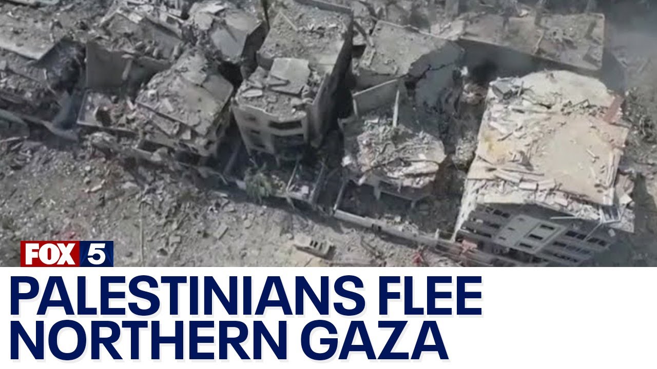 Palestinians flee northern Gaza