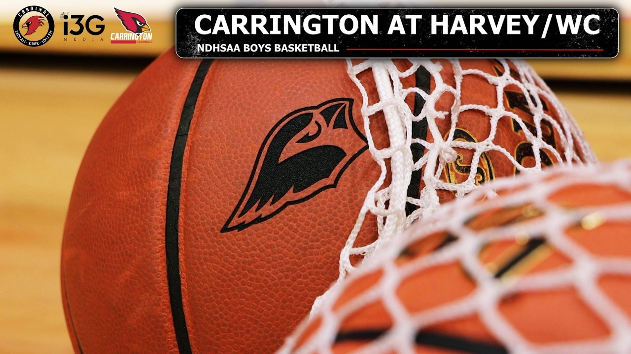 Carrington Cardinals Boys Basketball at Harvey/Wells County