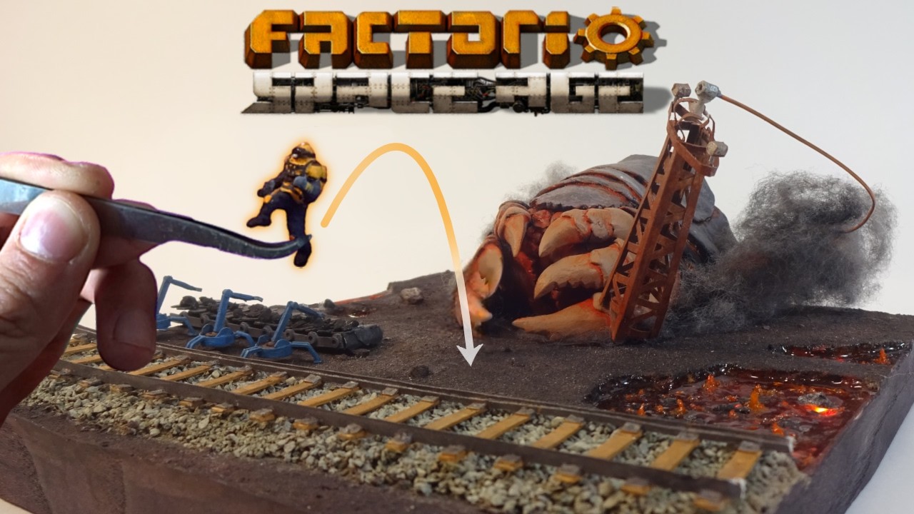 Я сделал ДИОРАМУ по FACTORIO  | Factorio space age diorama