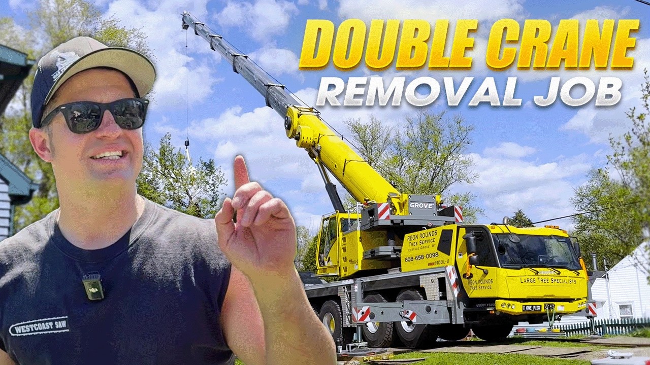 We needed two cranes for this job!￼