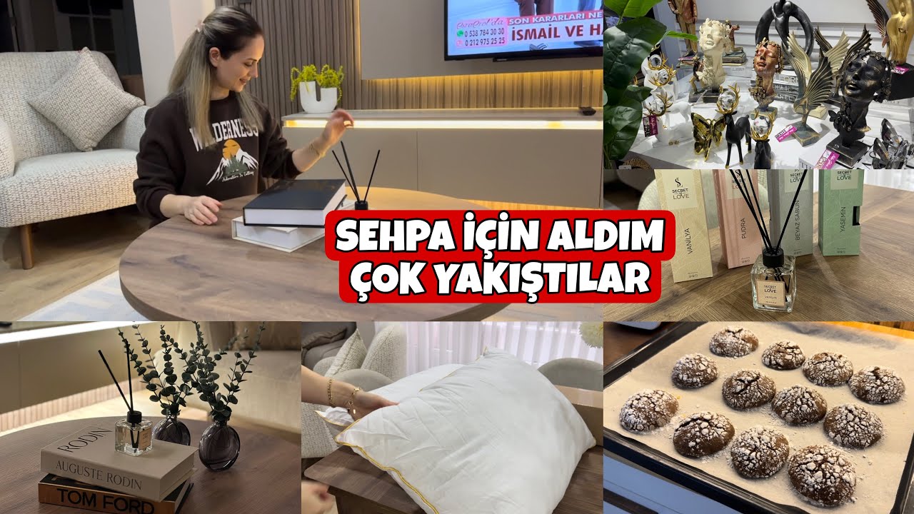 SALONA UFAK DOKUNUŞLAR✅YENİLERİNİ ALACAĞIM☺️JEL YASTIKLAR GELDİ💯ODA KOKULARI HARİKA🔥ÇATLAK KURABİYE
