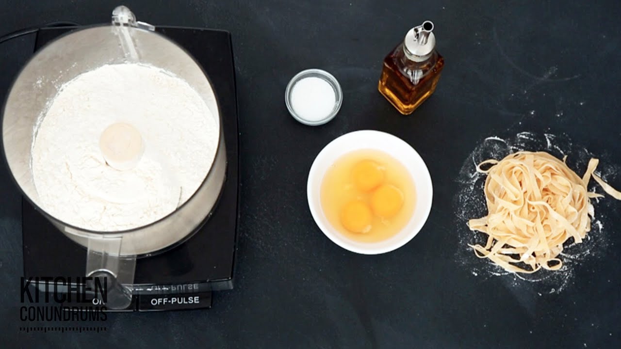 Homemade Pasta in a Food Processor - Kitchen Conundrums with Thomas Joseph