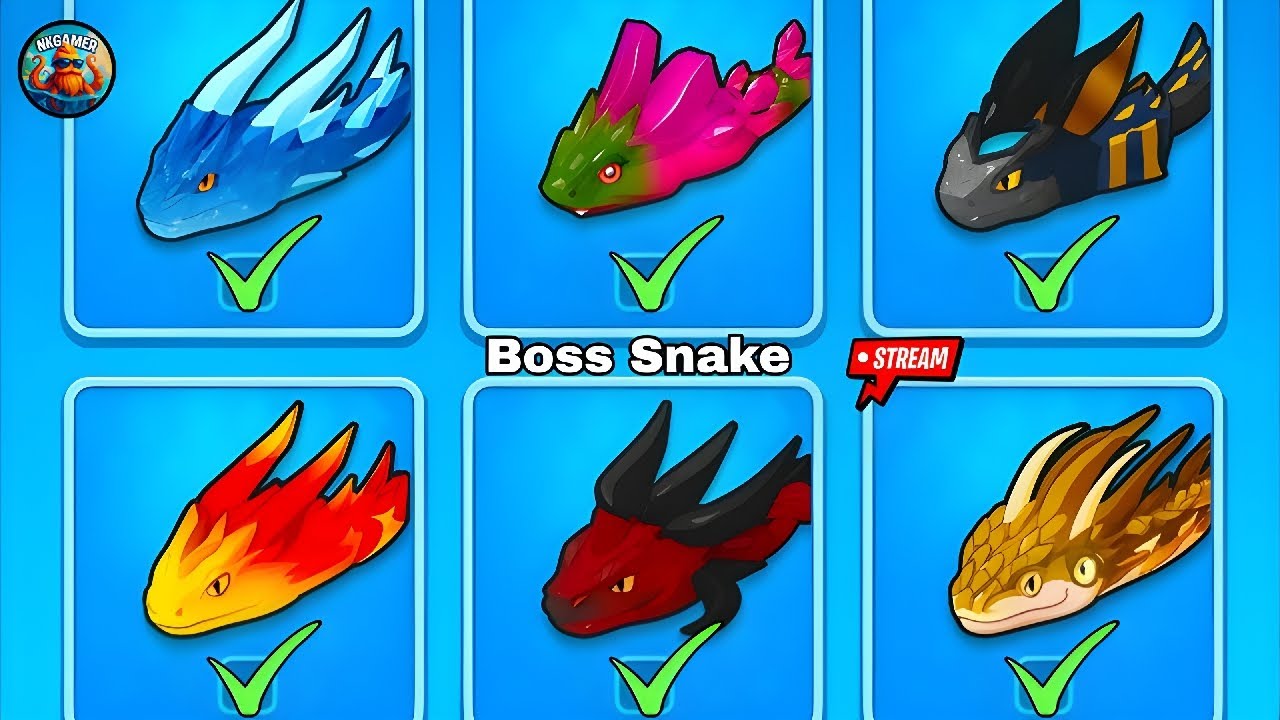 Snake Clash 🔴 LIVE | Defeating ALL Boss Snakes 🐍💀