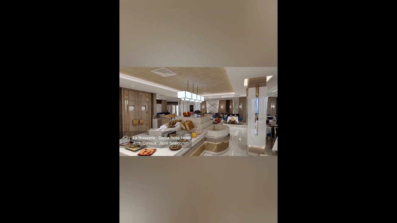 Design a cafe in damarose hotel -damascus-2023