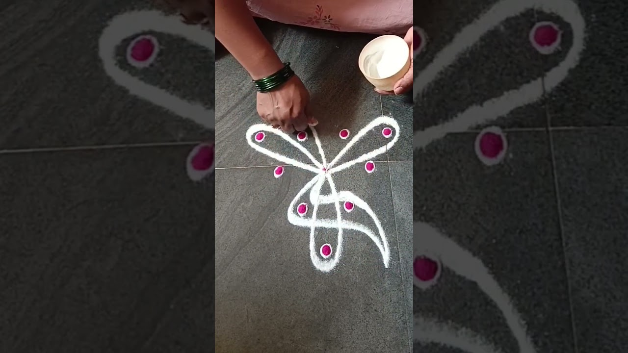 daily rangoli kolam designs #kolam #trending #viralvideo #shortsfeed #shorts#ytshorts🚩jai shri Ram🚩