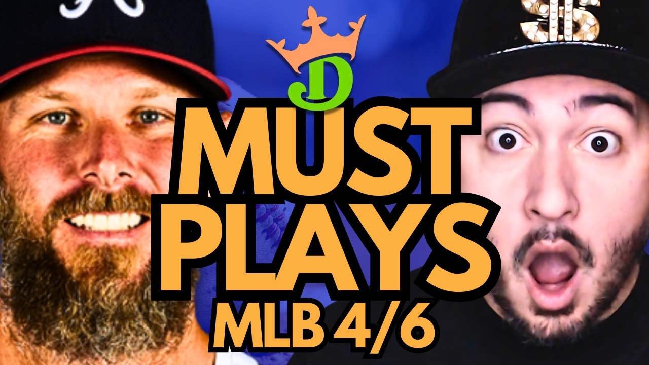 MLB DFS Monday 4/6 (DraftKings MLB MUST PLAYS) | MLB DFS Picks + Bets