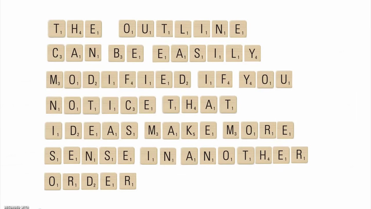 Outlining a Paper