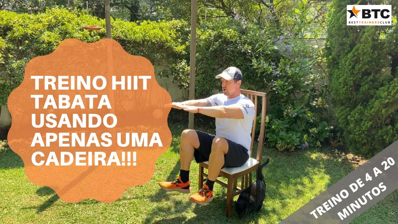 TREINO HIIT TABATA COM UMA CADEIRA? - Mario Xuxa Best Trainers Club