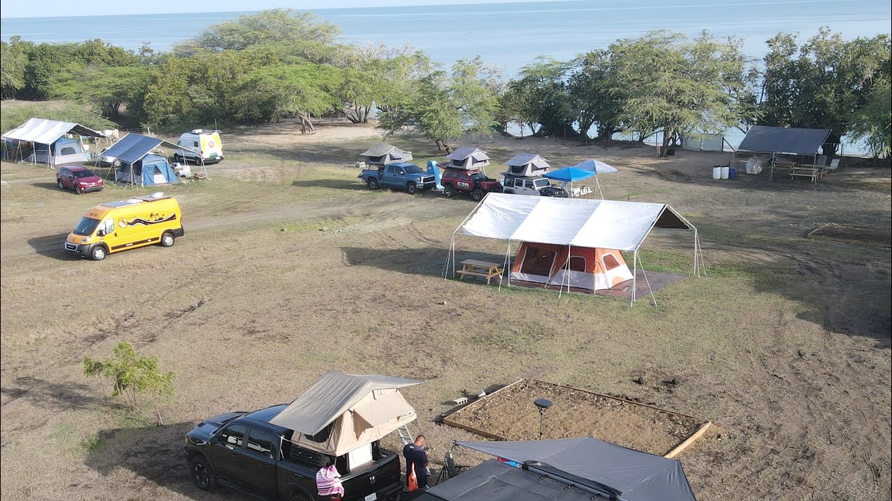 Camping en Playa Rusica Localizada en Cabo Rojo, PUERTO RICO