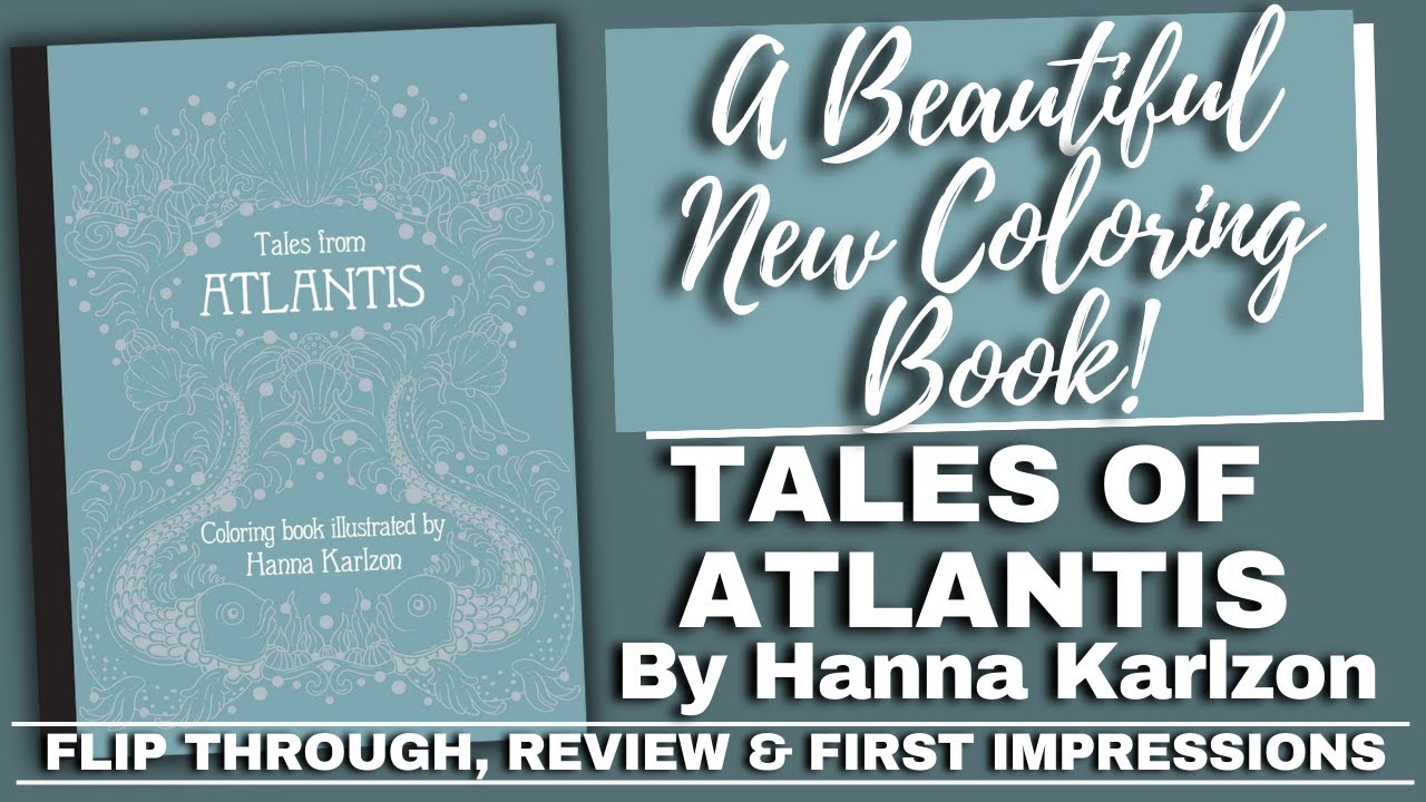 HANNA KARLZON TALES OF ATLANTIS | Flip Through, Review and First Impressions | NEW RELEASE