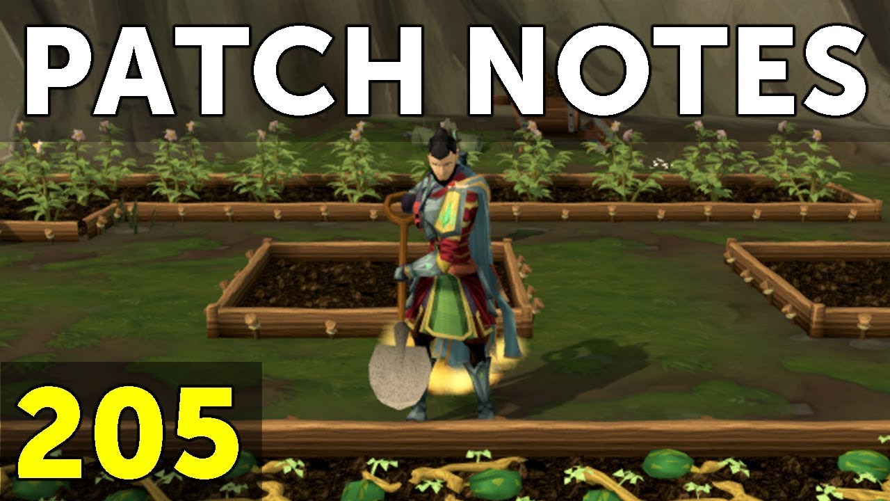 RuneScape Patch Notes #205 - 5th February 2018