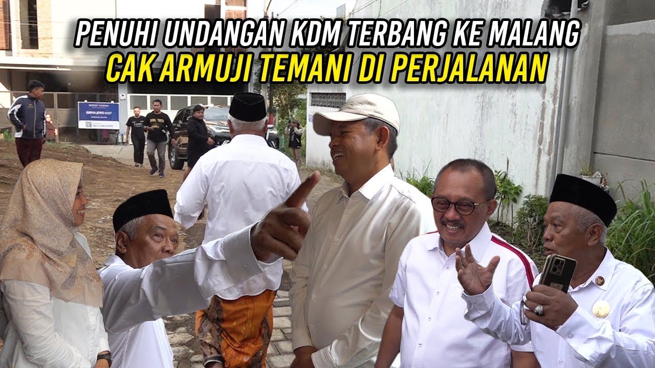 PENUHI UNDANGAN PAK YAI - KDM TERBANG KE MALANG | CAK ARMUJI TEMANI DI PERJALANAN