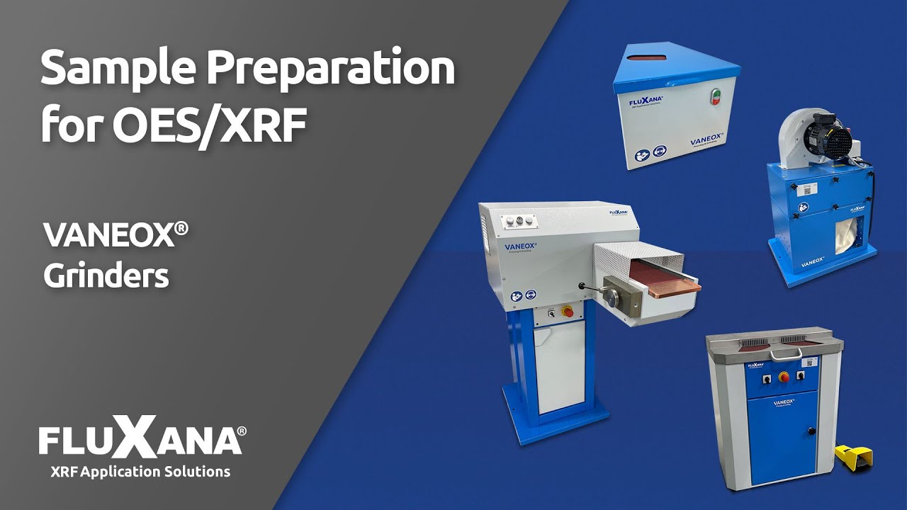 VANEOX&reg; Grinders for Spark Emission Spectrometry (OES) or X-ray Fluorescence Analysis (XRF)