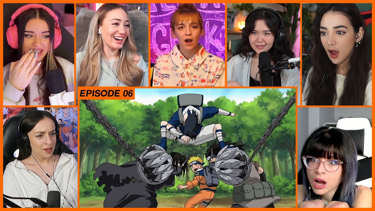 [GIRLS REACT] Team 7 vs Demon Brothers | Naruto Ep 6 Girl Reaction Mashup