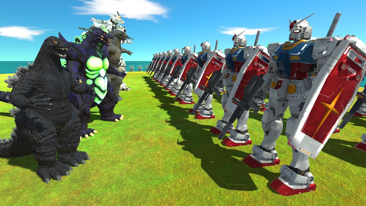 Beast Gundam Fight Godzilla - Animal Revolt Battle Simulator