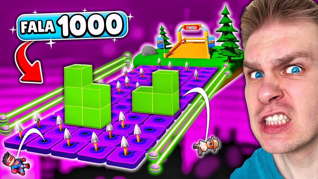 Pobiłem ✅ *REKORD YOUTUBERÓW* 🇵🇱 (300 FAL) i 30+ MINUT ⚠️ na BLOCK DASH 🚫 w Stumble Guys! 😱