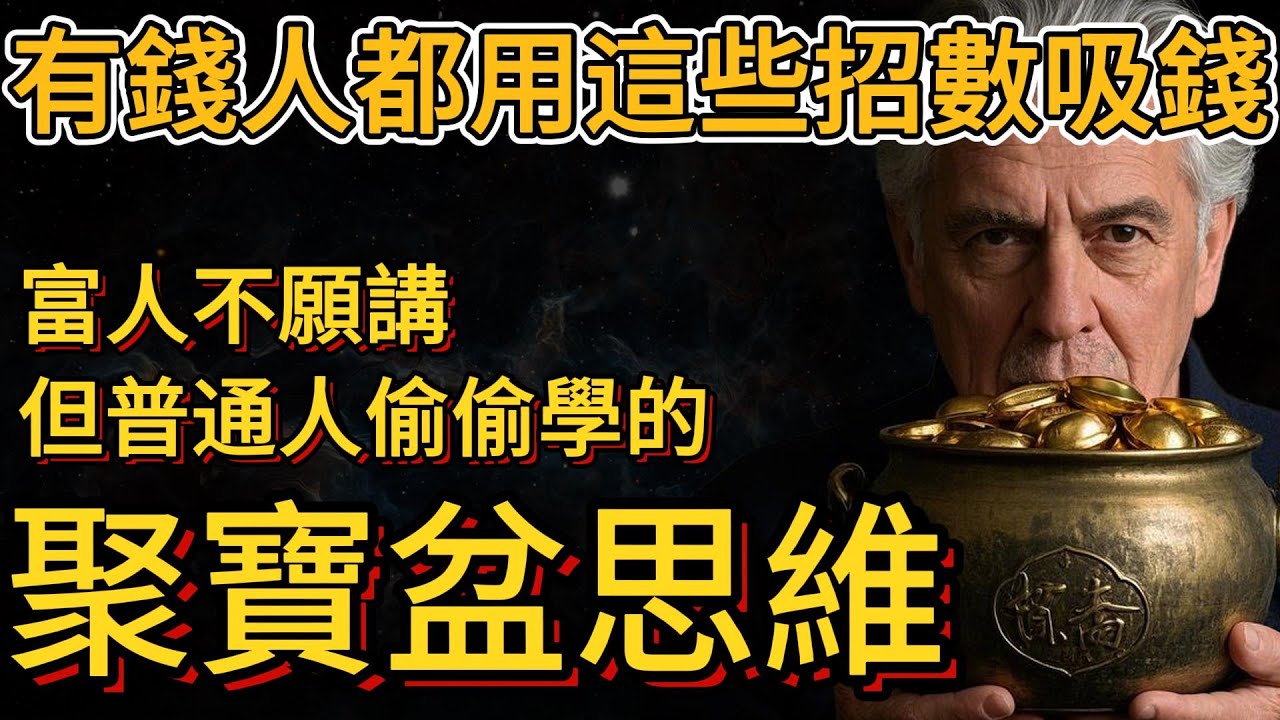 7+32個聚寶盆思維認知，區分有錢人和普通人的秘密（一般人不會講的內容）