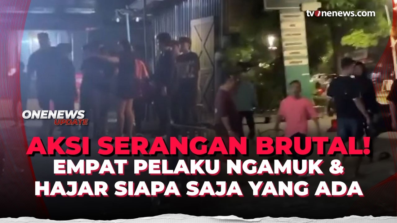 Serangan Brutal di Kemang! 4 Pria Mabuk Hajar Karyawan dan Pengunjung Kedai Kopi | OneNews Update