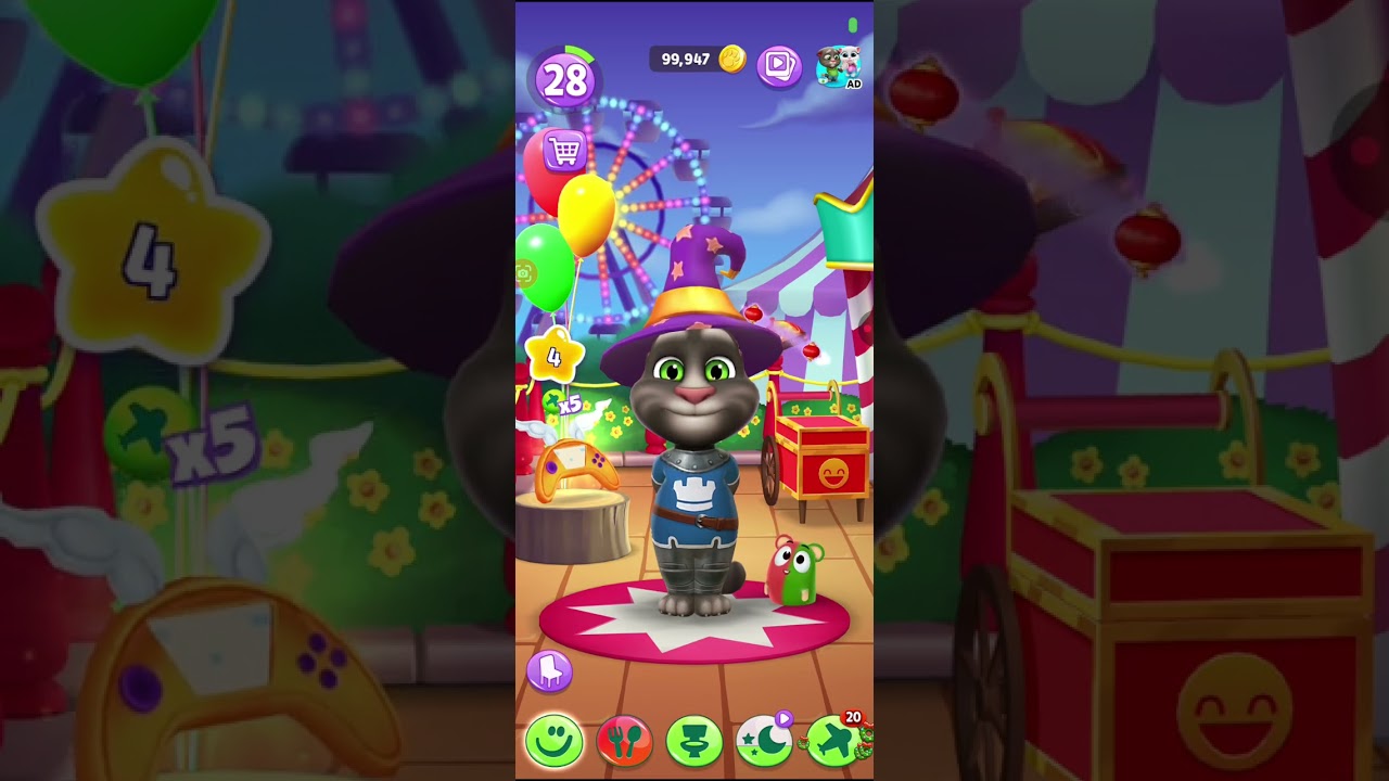Playing Talking Tom 2 In 14 Minutes (Valentine's Day Special)