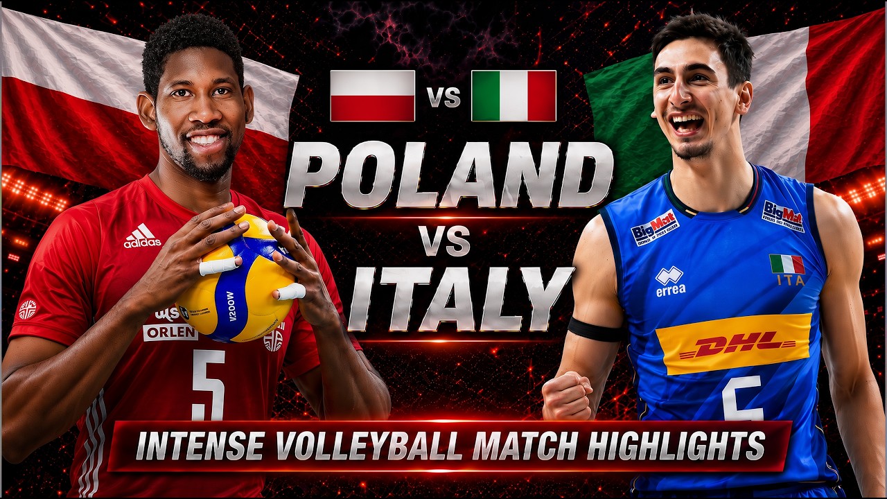 Poland vs Italy Epic Volleyball Battle Highlights
