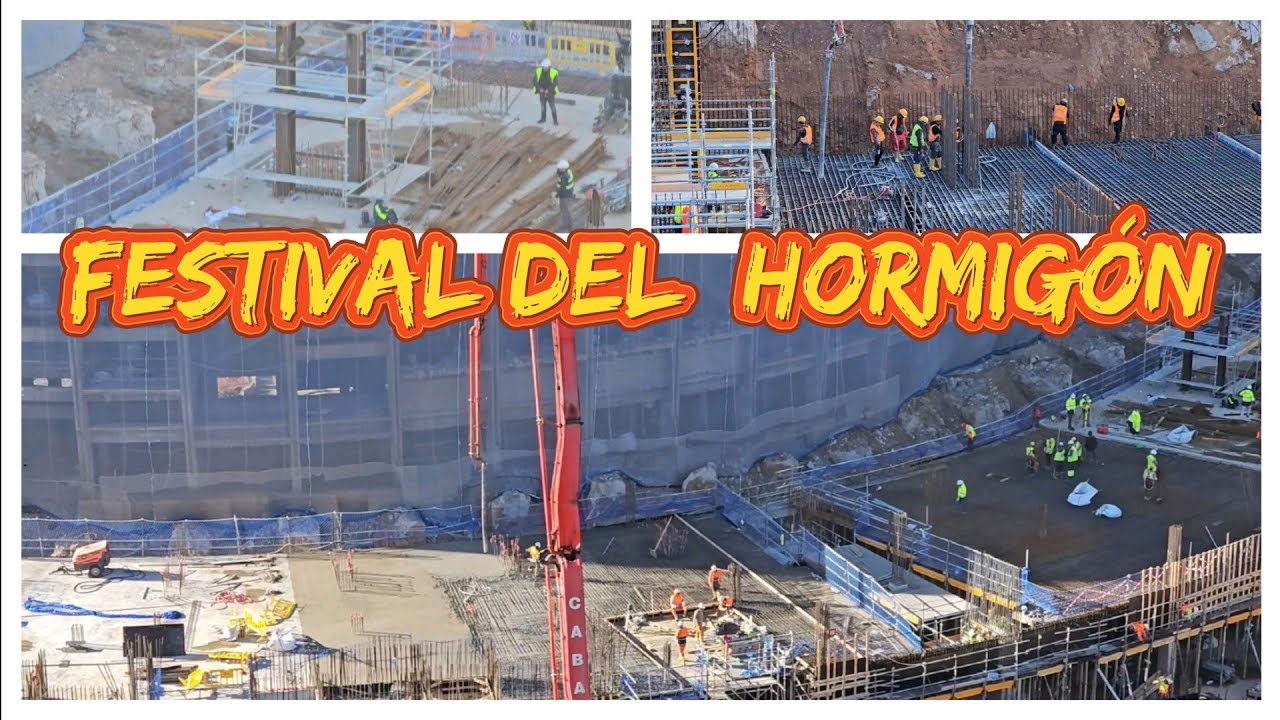 OBRAS EN EL CAMP NOU A  23/02/24.  POR tres sitios a la vez!!BRUTAL