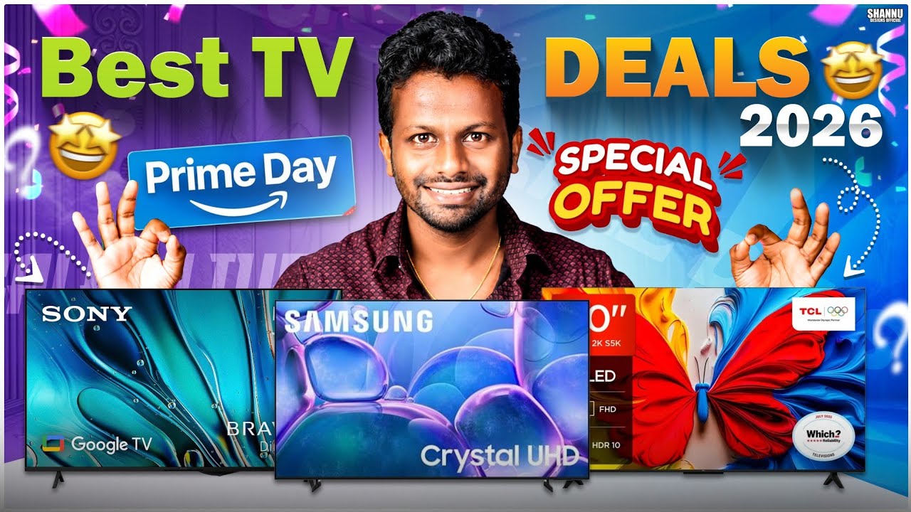 Best Smart TVs Under ₹20K, ₹30K, ₹40K, ₹50K & ₹60K 🔥 Amazon Prime Day 2026 Best TV Deals